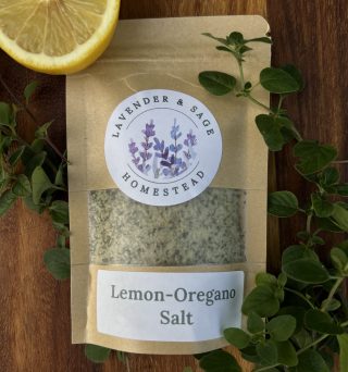 Packet of lemon - oregano salt