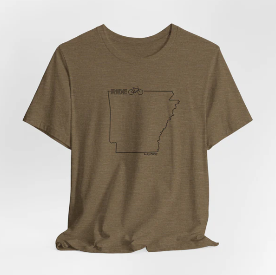 Arky Parky Bike Ride Arkansas Short Sleeve Tee