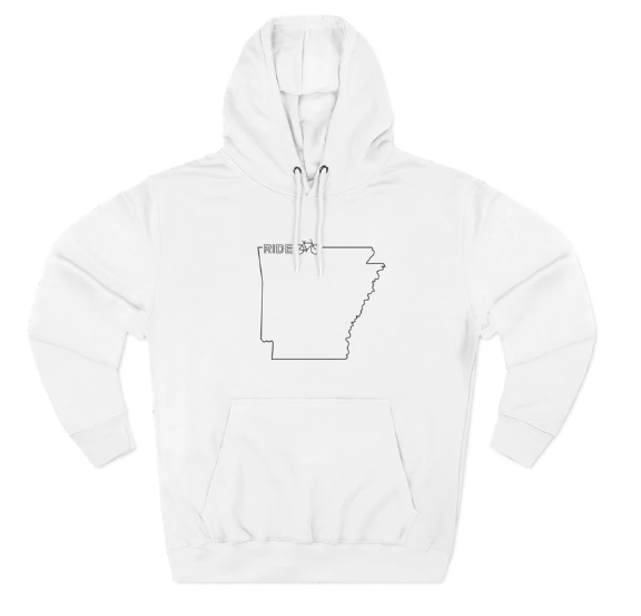 Arky Parky Bike Ride Arkansas Fleece Hoodie - Image 2